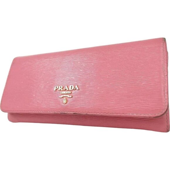 032190AR (K2) Prada Wallet Long Pink Leather - Picture 2 of 16